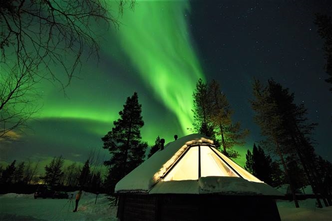 Aurora Boreale all'Apukka